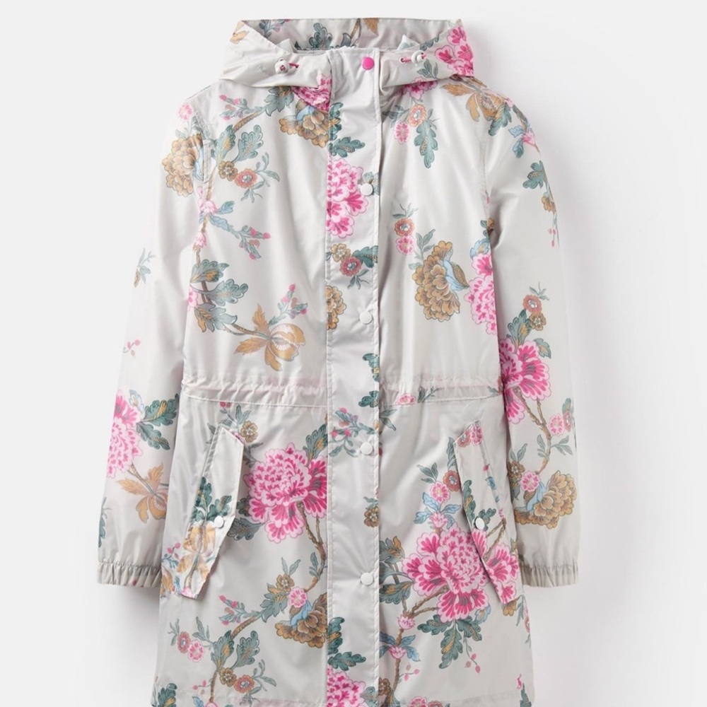 Joules Go Lightly Pack Away Rain Jacket NWT